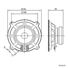 YD130-07 15W 4ohm (Р130Ш) динамики