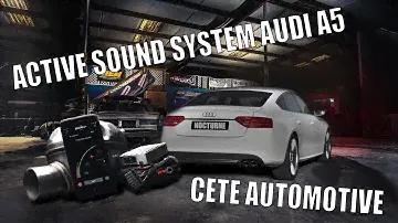 Installation active sound Audi A5 8T 3.0 TDI CETE AUTOMOTIVE