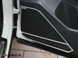 Накладки на динамики в дверях для VW Tiguan 2017+ | 4 части