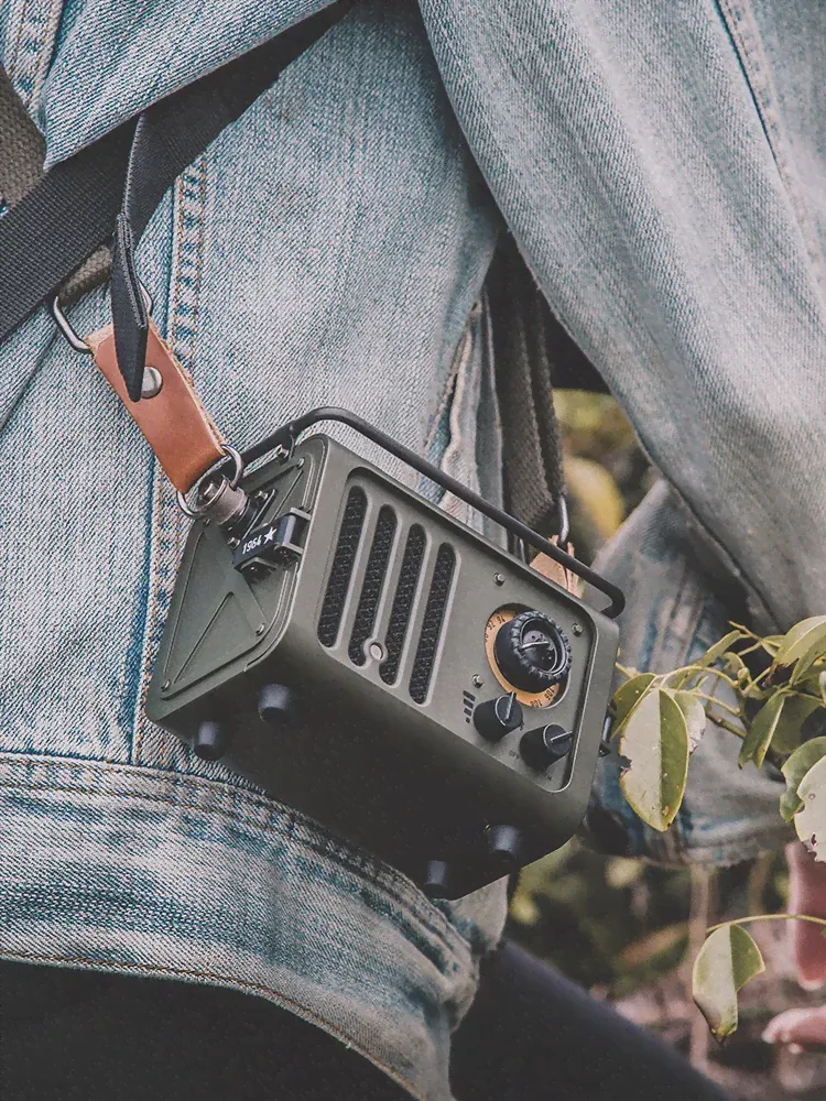 Xog Muzen дикий джип стиль динамик Wd101gn металлический Bluetooth беспроводной ретро-динамики сабвуфер Fm радио для кемпинга на открытом воздухе подарки (art.: 3920c4f762f59)-3